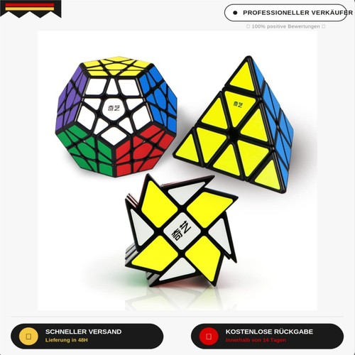 Magic cube set pyramid - magic, set,
