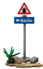 Lego Berlin Schild aus Indiana Jones Set 77012 Flucht vor dem Jagdflugzeug, NEU