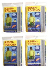 4x Regenponcho MEHRWEG