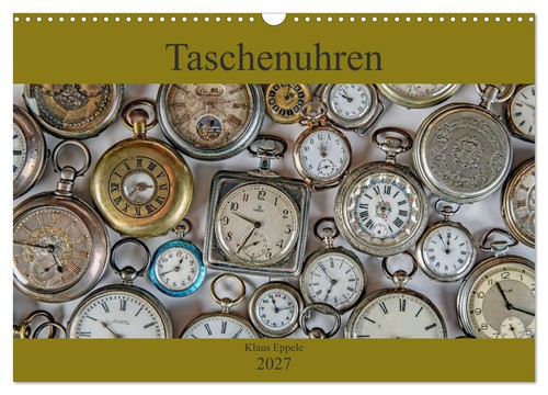Taschenuhren wandkalender - taschenuhren, (wandkalender