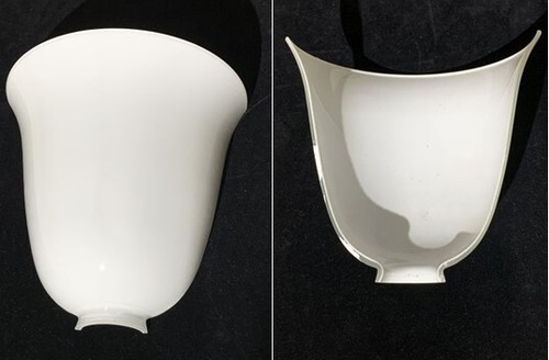 RETRO-Jugendstil-Milchglas-Lam