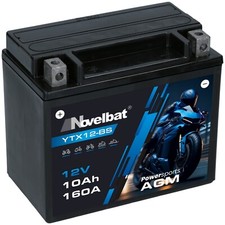 AGM Motorradbatterie YTX12-BS