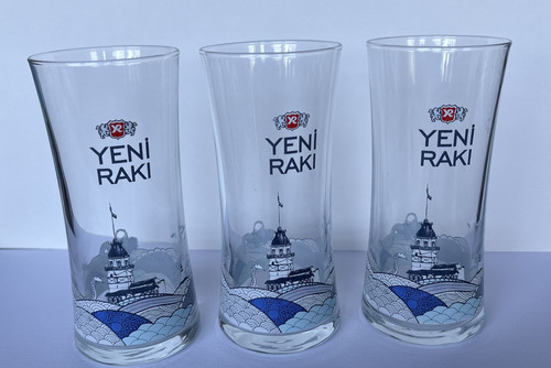 Yeni raki gläser - gläser, glas