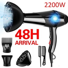 Friseur Haartrockner Profi Fön Fönmaschine Haarföhn Haarfön schwarz 2200W DE