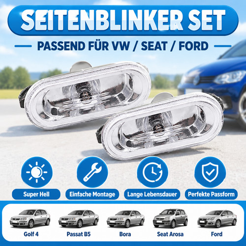 Weiß seitenblinker - weiß,