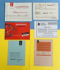 Vtg 1960 MERCEDES-BENZ BECKER