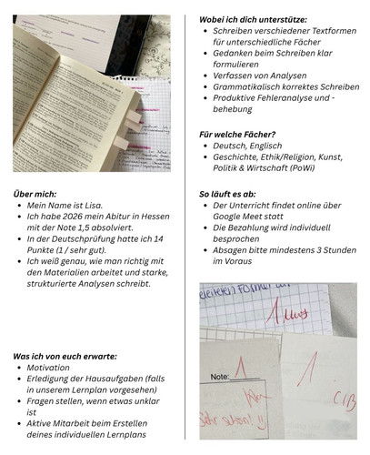 Nachhilfe deutsch fürs - nachhilfe,