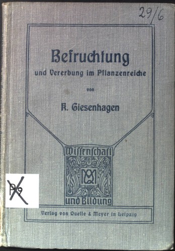 Befruchtung und vererbung - und, im