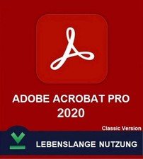 Adobe Acrobat Pro 2020 | PDF-Editor | Lebenslange Nutzung | 1 Gerät | Windows