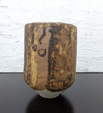 LOTTE REIMERS STUDIOKERAMIK MASSIVE VASE MALDEKOR GERMAN ART POTTERY