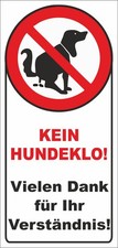 3mm-Schild oder Aufkleber KEIN