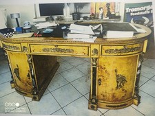 Schreibtisch Holz Rückseite