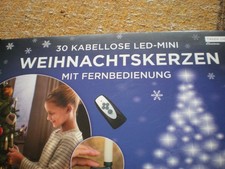 Christbaum Lichterkette 30-flammig LED Tween Light kabellos m. Fernbedienung