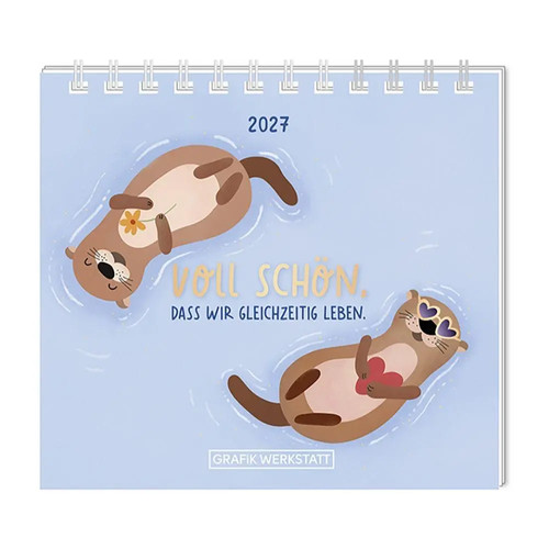 Mini kalender 2027 - voll, schön