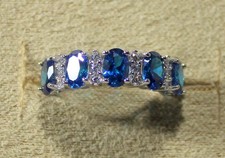 BLUE SAPPHIRE SIMS-CZ WHITE