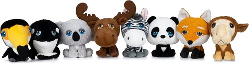 Big headz plüsch - tiere, 20cm