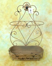 Schirmständer Garderobe Metall Pflanztopf Landhaus Regenschirmständer