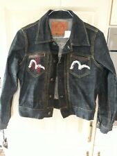 Damen/Herren Jeansjacke EVISU Gr S Designerjacke Japan Neu 