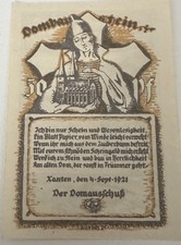 Xanten Notgeld  Dombauschein