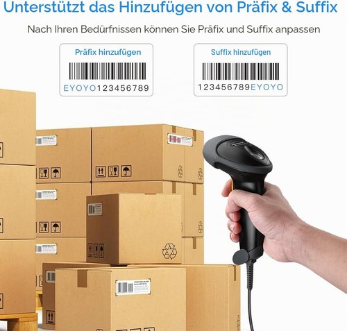 Eyoyo usb wired barcode - usb, 2d