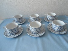 6 Suppentassen  Porzellan