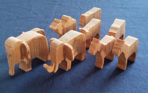 Holztiere alte reifentiere - holztiere, (?)