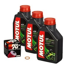 Suzuki GS 550 /D /E /EG /L /M /T, 77-81; Motul 10w40 Öl; K&N Ölfilter Motorölset