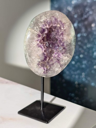Polierte amethyst quarz geode - amethyst,