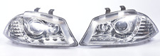 Dectane Scheinwerfer Set Seat Ibiza 6L 2003-208 Chrom Tagfahrlicht Tuning LED