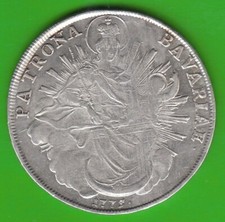 Münze Silber Taler Bayern Madonnentaler 1775 A Amberg sehr hübsch nswleipzig