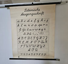 Lateinische Ausgangsschrift Rollkarte Schulkarte Schulwandkarte school chart ABC