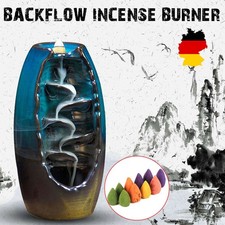 Incense Burner Handicraft Incense Holder Ceramic Backflow Waterfall Ornament DHL