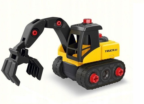 Bagger mit greifer zum - mit,
