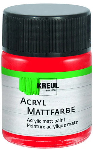 Kreul acryl mattfarbe - rot, 50