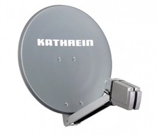 Kathrein Komplettset CAS 80gr Sat-Antennen grau für 4 Teilnehmer