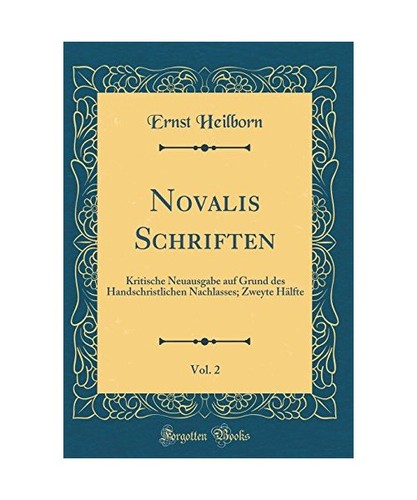 Novalis schriften vol 2 - schriften,, vol.