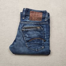 G-Star Attacc Herren Jeans Hose W31 L28 Denim Blau Straight Low Baumwolle Gerade