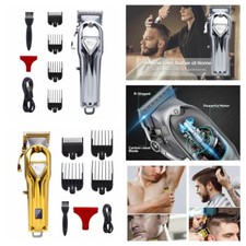 LED Edelstahl Haarschneider Hair Clipper Haarschneidemaschine Bartschneider