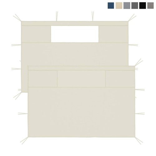 2er set pavillon seitenwand - set, pavillon-seitenwand