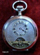 seltene Taschenuhr-Hebdomas-Silber - läuft  -  #2084