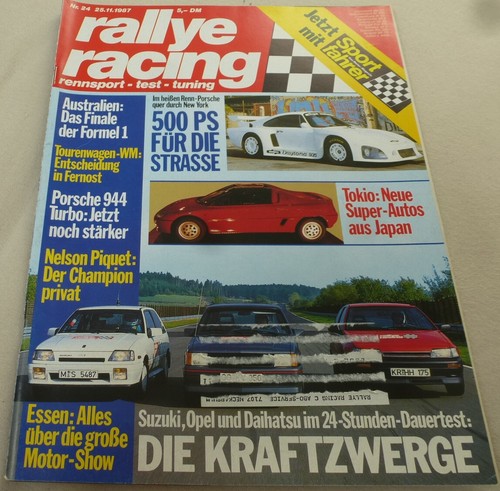 Rallye racing porsche - racing, 24/87