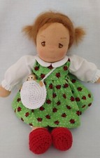 Handmade❤️Stoffpuppe nach Waldorfpuppen Art, Puppe inspiriert nach Waldorf 27 cm