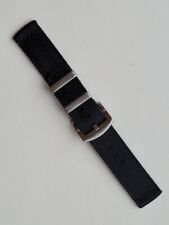 Split-Strap Uhrenarmband 18 mm schwarz zweiteilig neue Schliesse  Armband 7302