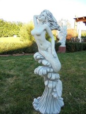 Steinfigur meerjungfrau nixe - steinfigur,