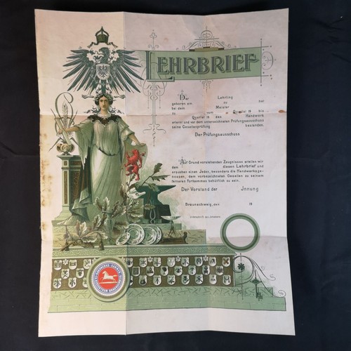 Lehrbrief der handwerks kammer - lehrbrief,