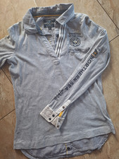 Soccx Langarmshirt Bluse Shirt Pullover Polo Damen grau M/L neuwertig