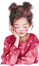 Bunte Ostern rosa Mädchen