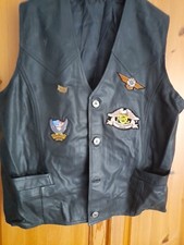 Lederweste mit Harley Davidson