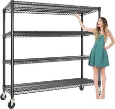 Schwerlastregal Stahlregal mit Gitterböden 1500 kg Tragkraft Kellerregal rollbar