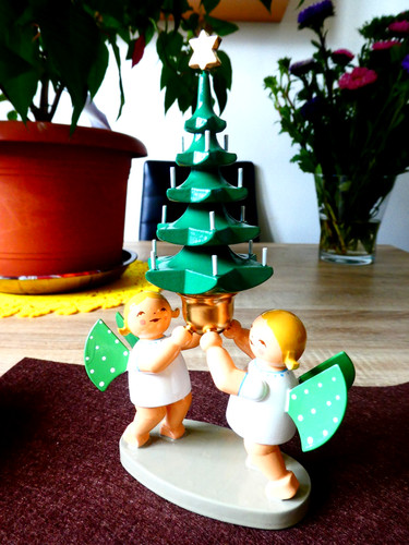 Engel mit tannenbaum ovp - engel,